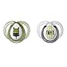 Tommee Tippee Closer to Nature Everyday Pacifier, BPA-Free, Bottle Shapped Nipple, 0-6 Months, 2 Count (Colors May Vary)