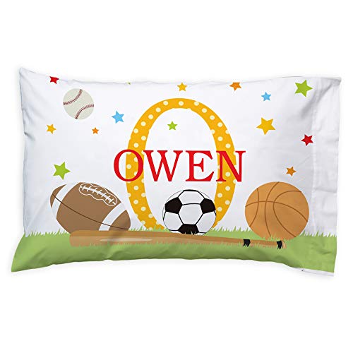 Let's Make Memories My Own Name Pillowcase, Personalized with Name, Polyester, Plush Fleece - Sports