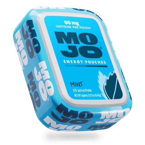 Image of MOJO Energy Pouches Mint Flavor, 50 mg per Caffeine Pouch, 15 Pouches, Single Pack
