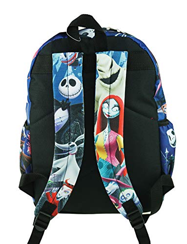 Nightmare Before Christmas Deluxe Oversize Print Large 16" Backpack with Laptop Compartment - A196074