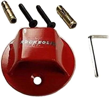 Rocksolid Triton II Heavy-Duty Steel Motorcycle Ground/Floor/Wall Anchor – 4-Bolt Fixing