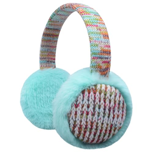 Kids Knit EarMuffs Plush Warm Ear Muffs Winter Cold Weather Ear Warmer for Boys Girls