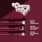 Real Techniques Cherry On Top MesmerEYES Brush Trio, Limited Edition Makeup Brush Set, Synthetic Bristles, Eyeshadow Blending Brushes, Vegan & Cruelty-Free, For Powder & Cream Shadow, 3 Piece Set - Image 3