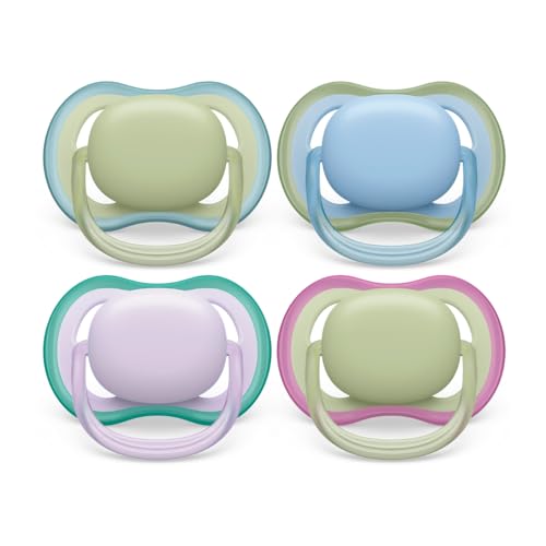 Philips Avent Ultra Air Soother, 0-6 Months, Plain Mixed 2-Pack, SCF085/28