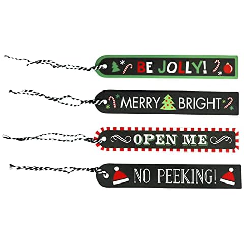 Iconikal Christmas Bookmark Long Tie-On Gift Tags, 96-Count Cover