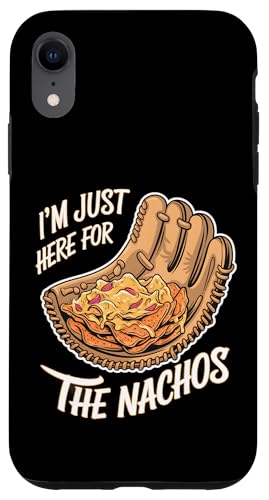 Divertido béisbol nachos amante de los deportes Día del juego Carcasa para iPhone XR