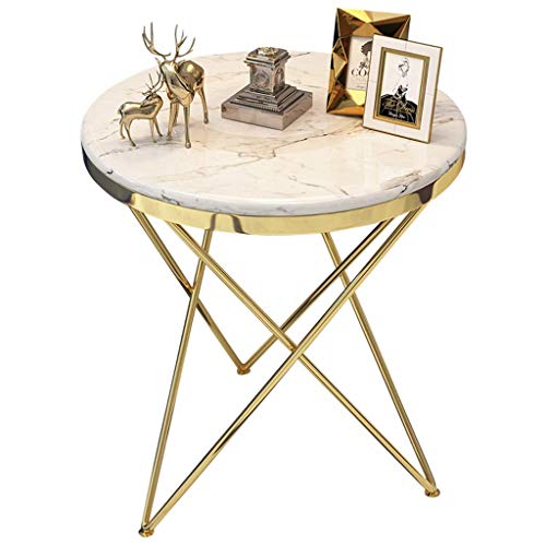Post-Moderniving Room Coffee Table/Corner Table, Stainless Steel Gold-