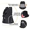 WOYYHO-Pet-Dog-Carrier-Backpack-Small-Dog-Front-Backpack-Ventilated-Mesh-Dog-Travel-Back-Pack-with-Safety-Belt-for-Travel-Hiking-Cycling-Outdoor-Use-M-up-to-10-lbs-Black AirVenture Pet Dog Carrier Backpack - Breathable Travel Solution for Small Dogs