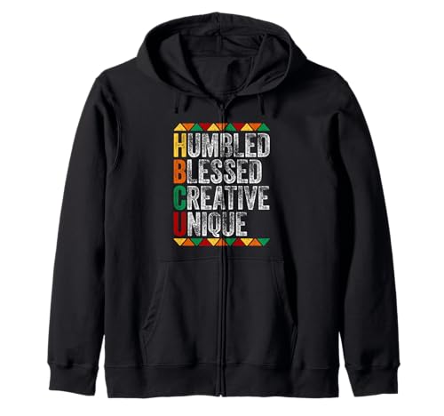 HBCU Humbled Blessed Creative Unique - Camiseta histórica Sudadera con Capucha