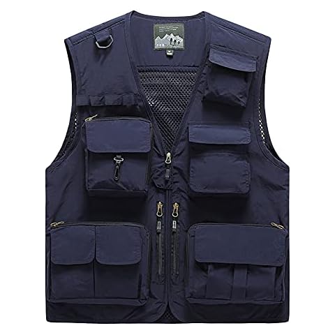 DAIHAN Gilet Multi-Poches pour Hommes Cover