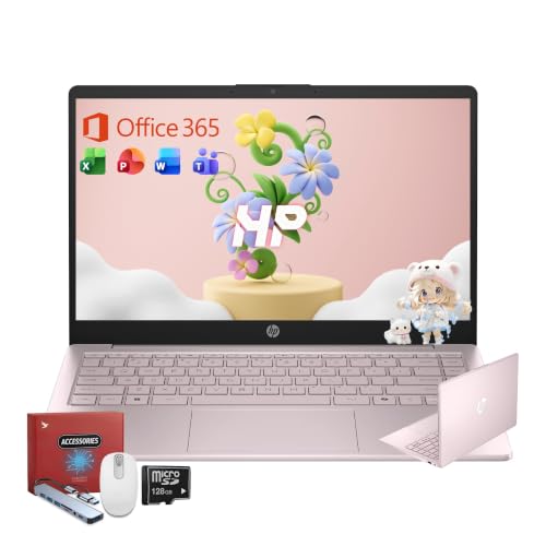 HP �����^14�C���`�m�[�g�p�\�R�� Copilot�AIntel N150�A8GB RAM�A256GB (128GB eMMC+128GB SD�J�[�h) ? �n�u ? �}�E�X�AWindows 11 Pro 1�N�Ԃ�Office 365�A�y�ʃ��[�Y�S�[���h�m