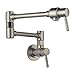 Brizo 62820LF-SS European Pot Filler Double Handle Wall Mount, Stainless Steel