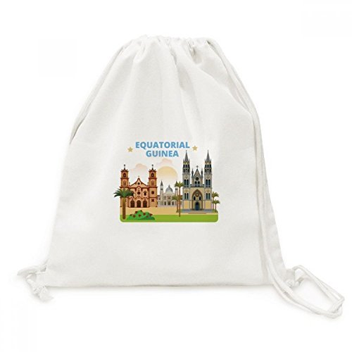 Toile sac à dos cordon Château Guinée équatoriale pour voyage