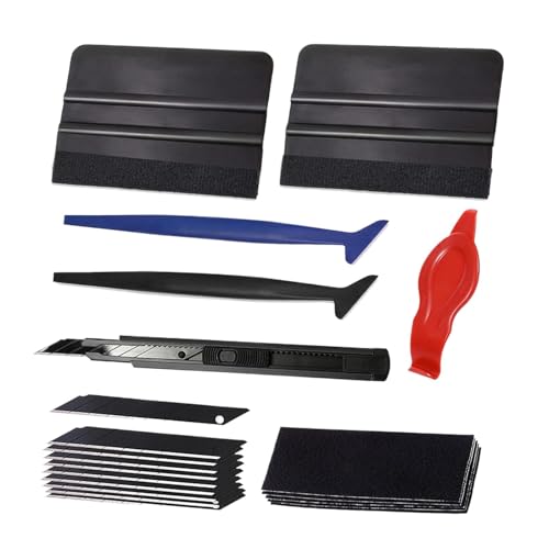 Set di 21 spatole per auto, set di attrezzi per pellicole colorate per parabrezza, strumenti per l'applicazione di pellicole, per mobili, auto e finestre