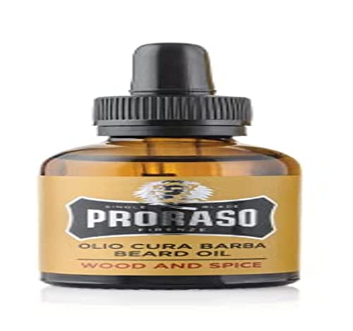Proraso Beard Oil, Wood & Spice, 30 ml, Bartöl mit Zedernholz & Zitrus-Duft, Bart Weichmacher pflegt Haut & Haar und schützt das Barthaar, Made in Italy - Image 4