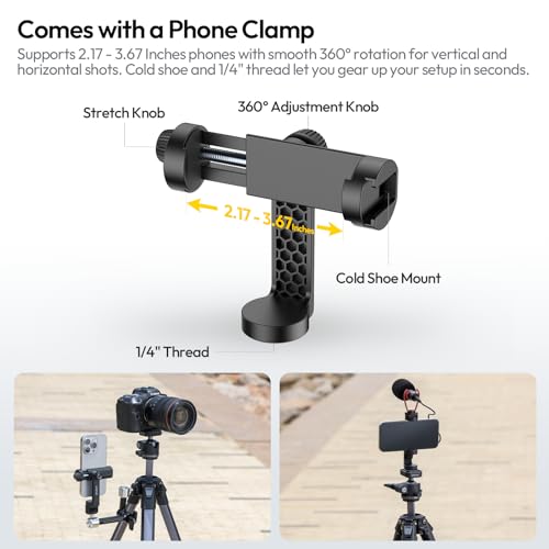 Image of ULANZI Ombra ⅡCamera Tripod 61.5 Inch, 360 Ball Head Travel Tripod Stand with Uka Quick Release Plate for DSLR Sony Canon Fujifilm Camera Smartphone Vlogging Photography with Phone Mount Carry Bag