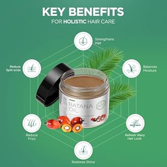 Batana Oil for Hair Strenthening: Dr Sebi 100% Pure and Raw Honduras Hair Treatment Oil - Pre or Post Shower Hair care for Curly/Coily/Wavy Hair 4.23oz