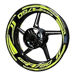 Ensemble complet d'autocollants réfléchissants pour jantes de moto Pour Suzuki GSXR 600 750 1000 GSXS 750 GSR 600 - Accessoires de décoration