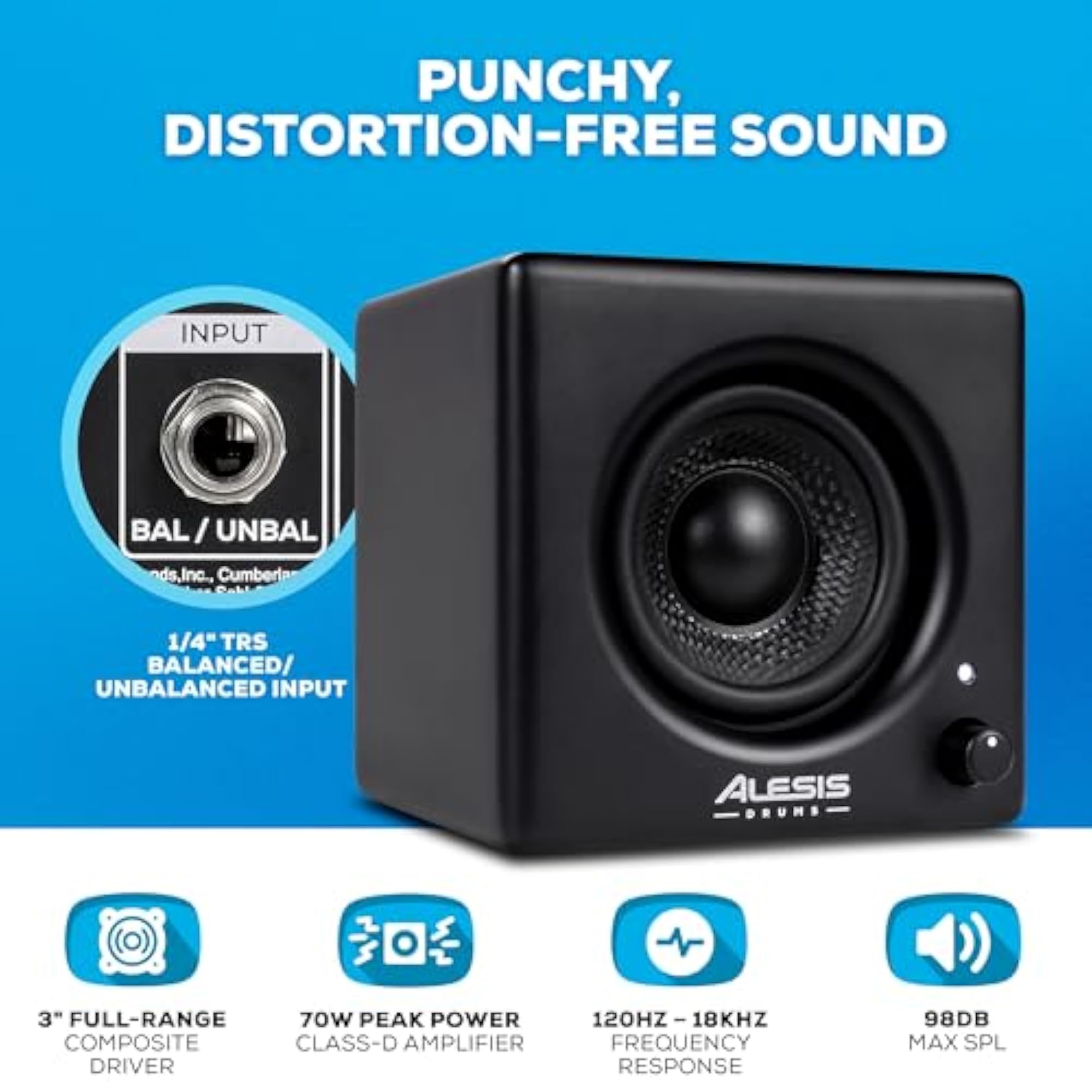 Nitro Amp Drum Monitor, High-Quality Sound