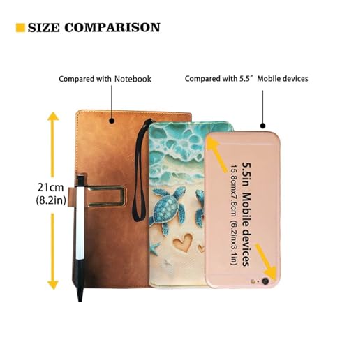 Image of Bulopur Beach Sea Turtle Wallets with Wristlet for Women Envelope Long Wallets Zip Around Small Handbags PU Leather Travel Wallet Passport Holder for Ladies