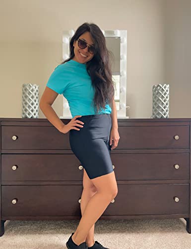 Lecieldusoir Women's Swim Shorts High Waisted Swimming Board Shorts Tummy Control Bathing Suit Bottoms Boy Shorts Black #TOP7