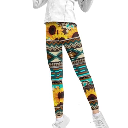 Leggings for Girl's High Waisted Pants Yoga Pants Full Length Size 4-13 Years