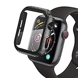 [Protezione completa] Il resistente paraurti Per PC e il resistente vetro temperato coprono lo schermo e i bordi. Proteggi il tuo iWatch completamente da graffi, abrasioni e impronte digitali. La pellicola protettiva può essere pulita più volte con un panno per garantire la chiarezza dello schermo e non pregiudicare il suo uso ripetuto.