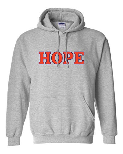 CreateMyTee Hope College Two Color Hope Unisex Hooded Sweatshirt - Hope Flying Dutchmen Apparel