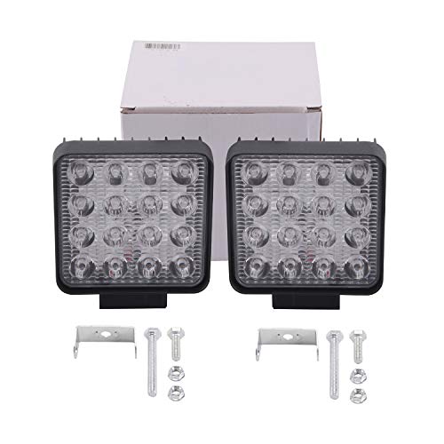 Northpole Light 2X 48W Square Flood Led Light Bar Work Light, Jeeps Off-Road Light, Driving Fog Light With Mounting Bracket For Off-Road, Truck, Car, Atv, Suv #TOP5