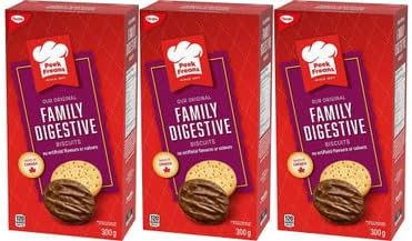 Christie Peek Frean Family Digestive Assorted Cookies, 300g/10.6 oz, 3 Pack