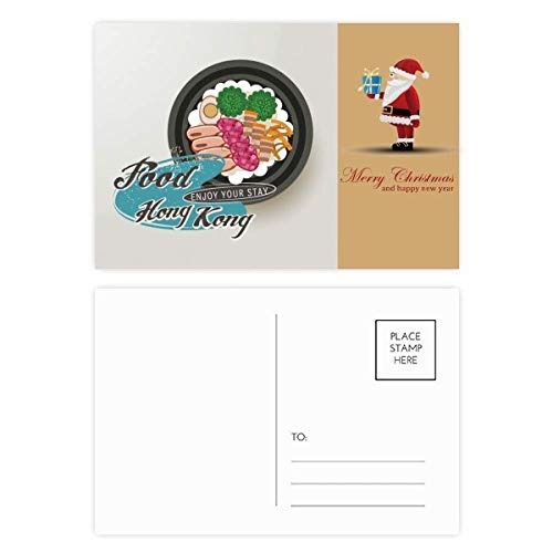 Cartes postales Père Noël Hong Kong Claypot China lot de 20 parfait pour accompagner vos cadeaux