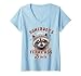 Womens Bride To Be Bachelorette Racoon Somebody's Feral Assy Bride V-Neck T-Shirt