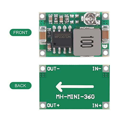 Aobao 20pcs Mini 360 Buck Converter Mini 360 3A DC-DC Adjustable Voltage 4.75V-23V to 1V-17V Step Down Power Converter Mini360 Buck Module2
