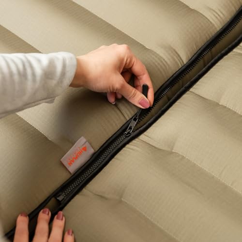 Human Comfort Luft Bett Chatou Isomatte Kasten Matratze Gäste 100% Baumwolle Grün – Bild 5