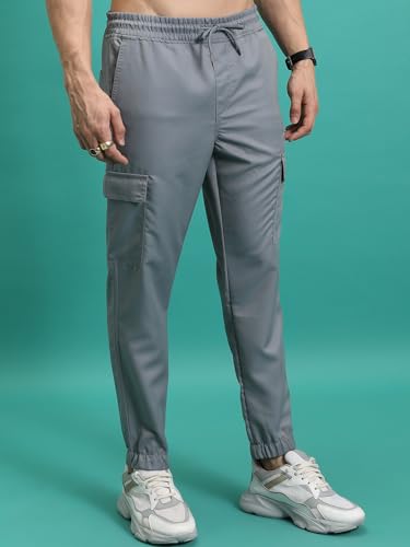 Image of Highlander Men's Cargo Jogger Trousers| Utility Pockets | Trouser for Men | Men Trousers