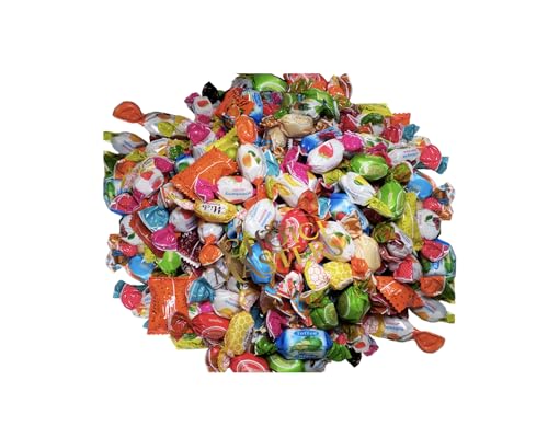 1KG Assorted Filled Candy Sweet Mix Individually Wrapped Fruit Sweets | Palm Oil Free Pick & Mix | Party Bag Fillers Birthday & Wedding Candy | Great Value Bulk Pack