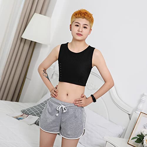 Chest binder robuste à 6 rangées de fermoirs pour une compression ajustable