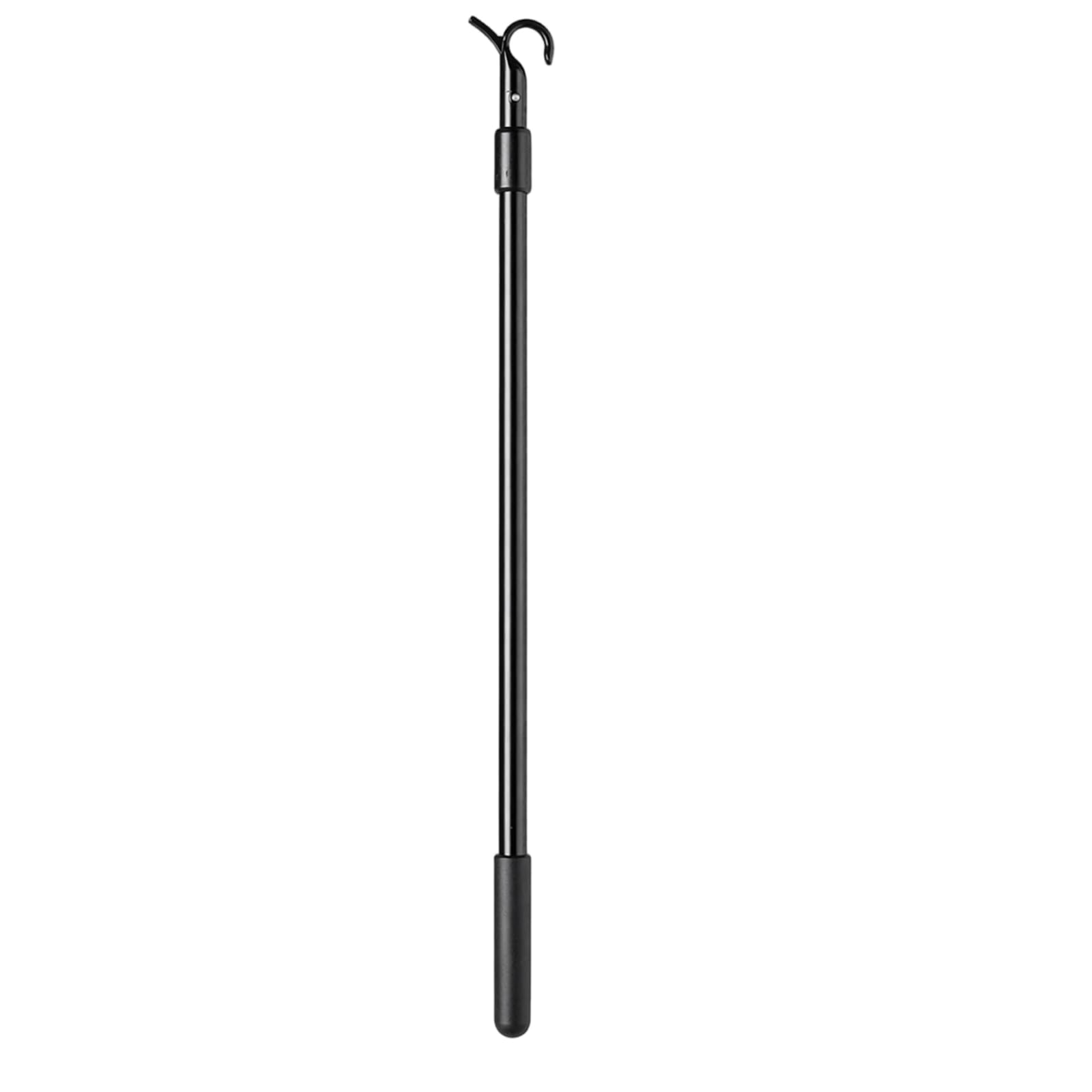 Loft Ladder Pole with Hook, Velux Window Pole Opener and Loft Hatch Catch, 60cm Telescopic Rod for Easy Access to Attic Spaces, Black Finish