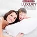 ECOBIZ 100% Waterproof Mattress Protector Super King Size 180x200 Extra Deep 30CM Fitted Skirt Soft Super Absorbent Cotton Terry Superking, Non-noisy, Breathable, Hypoallergenic, Washable Sheet Cover
