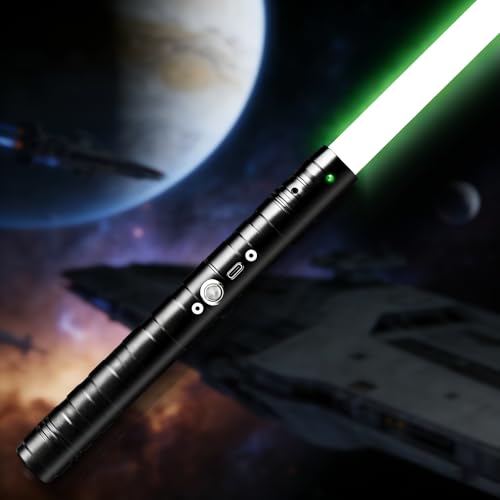 Lightsaber 15 RGB Colors 4 Modes 30.3 Max Long Lightsaber - Rechargeable Light Saber with FX Sound Light Sabers for Kids Gifts for Teen Boys Halloween Christmas Birthday Party Galaxy Duel