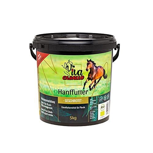 DIE ÖLFREUNDE Viva Caballo Bio Hanffutter geschrotet 5kg | für Pferde | hochwertiges Pferdefutter | nachhaltiges Bio Futter | Vitamine & Mineralien | Omega 3 & Omega 6 Fettsäuren Cover
