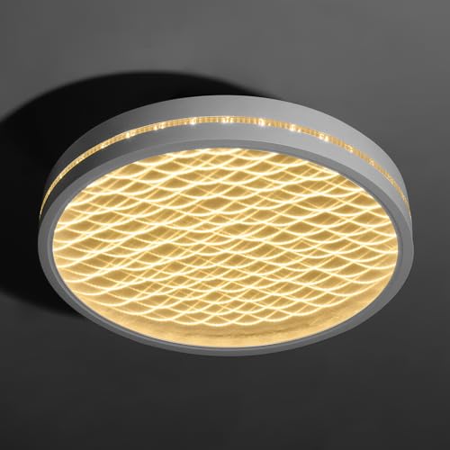 Ofenrd 12 Inch Screw-in LED Ceiling Light 3 Color Temperature Bright White LED Bulb E26 Socket Flush Mount Light for Hallway Closet Garage Basement Workshop Bedroom Home Office