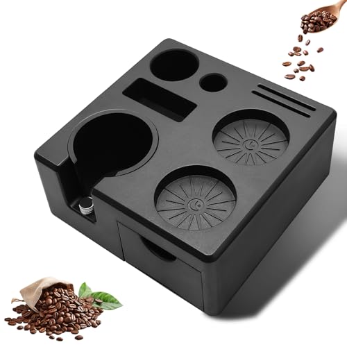 Espresso Tamperstation, Höhenverstellbar 51-54-58 mm, Kaffee Tamping...