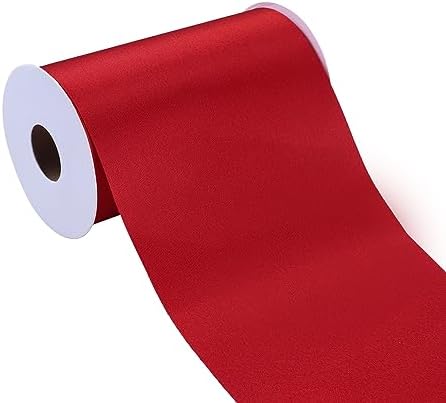 Amazon.com: Mayreel Red Ribbon 4 Inch Wide Double Face Satin Ribbon ...