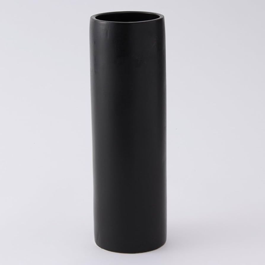黒いフレア型陶器花瓶 楽天市場】【ポイント3倍】信楽焼 大型 フラワーベース 黒 窯変