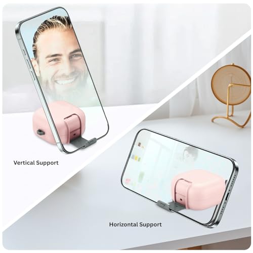 Image of Oboe Aegis Case 'Compatible with' Samsung Galaxy Buds 4 & 4 Pro Case with Phone Stand & Keyring (Pink) [Buds & ChargingCase NOT Included]