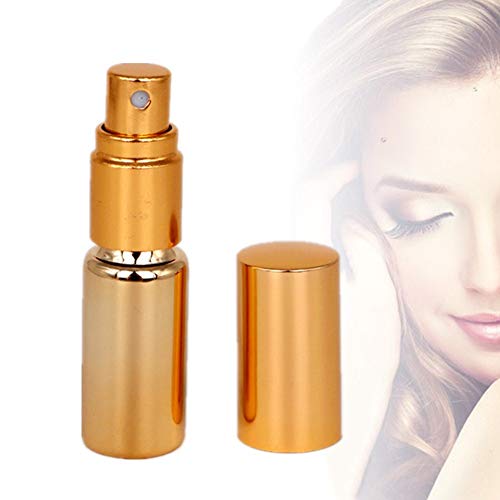 Preisvergleich Produktbild OVsler Sprühflaschen SprüHflasche Glas Mini Parfümzerstäuber Parfum Zerstäuber Für Unterwegs Reise-Parfüm-Flasche Nachfüllbare Parfümflasche Parfüm Sprühflasche Parfüm-Dekanter Gold