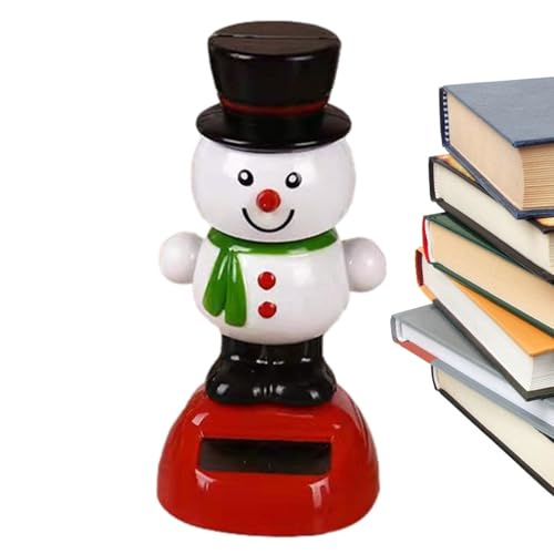 Toveival CHRISTMAS DASHBOARD TOYS Solar Powered Cute Snowman Dancing Toys - Christmas Solar Dancing Figures thumb #4