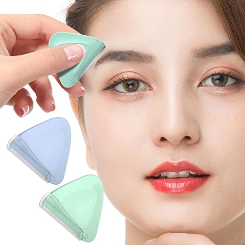 Lâmina de Sobrancelha Multiuso | Navalhas de rosto triangular para mulheres | Lâminas Faciais Triâng