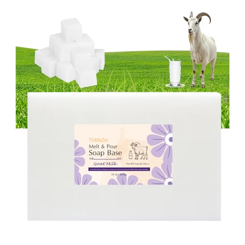 Goat Milk Soap Base,Melt and Pour White Soap Base,SLS Free 10 LB